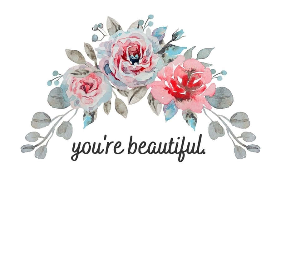 Caption: Embrace Your Unique Beauty Wallpaper