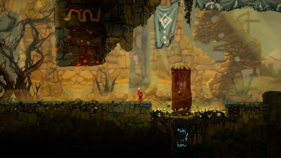 Caption: Exciting Adventure Awaits In Platform Games Wallpaper