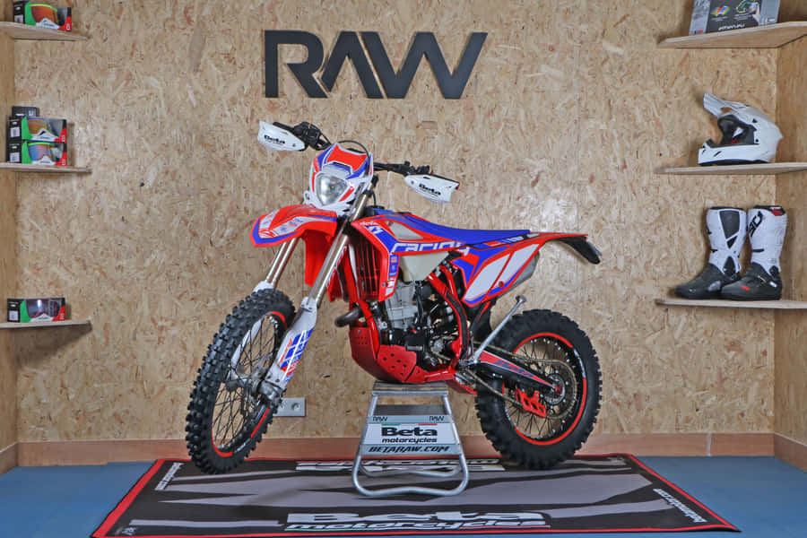 Caption: Exhilarating Adventure With Beta Motorcycle Wallpaper