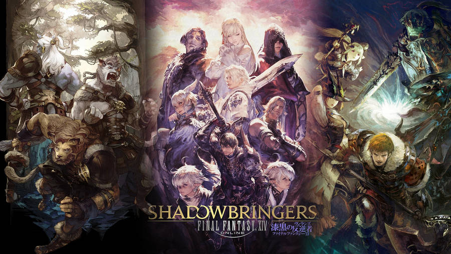 Caption: Ffxiv Shadowbringers Epic Game Battle Scene Wallpaper