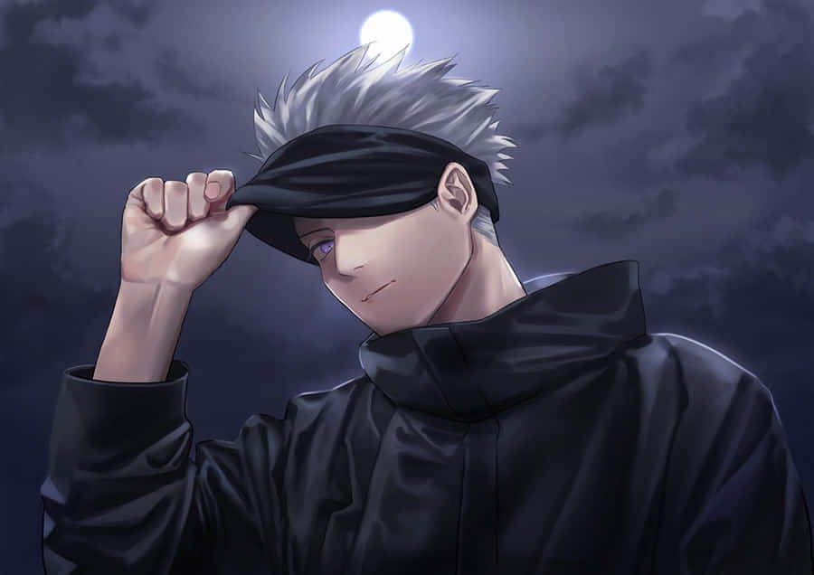 Caption: Gojo Pfp Unveils The Power Beneath The Blindfold Wallpaper