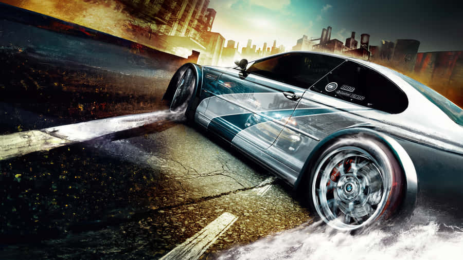 Caption: High-intensity Car Race In Need For Speed: Most Wanted Wallpaper