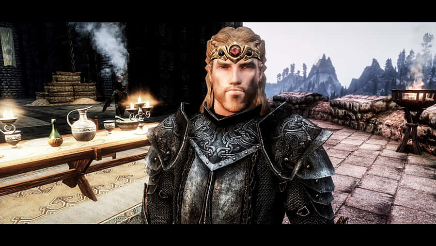 Caption: Jarl Balgruuf The Greater, Leader Of Whiterun Wallpaper