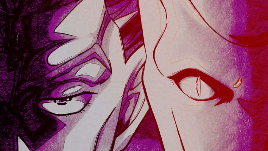 Caption: Kira Yoshikage Striking A Pose In An Intense And Captivating Scene. Wallpaper