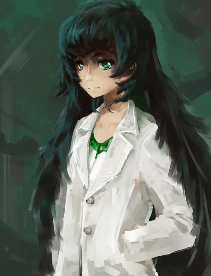 Caption: Maho Hiyajo - The Brilliant Scientist Wallpaper