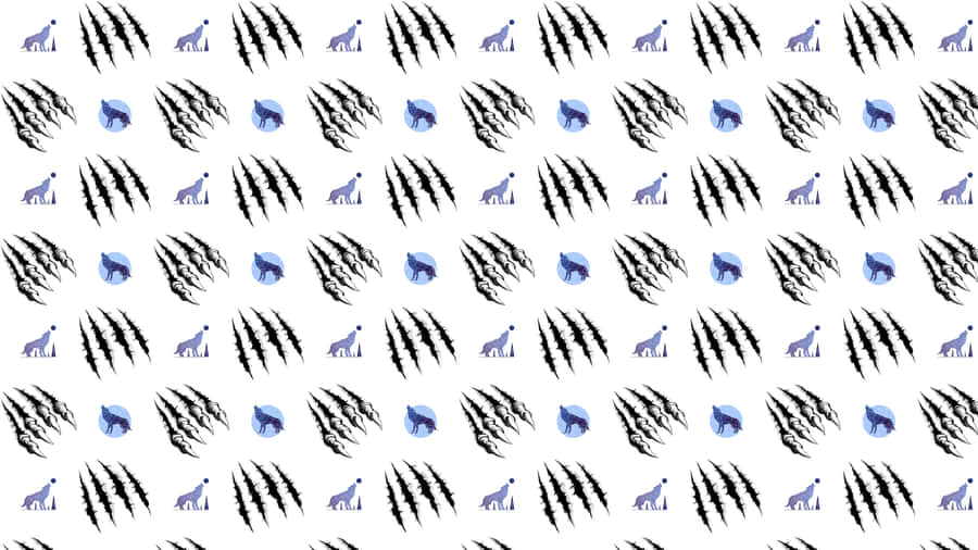 Caption: Majestic Wolf Pattern Wallpaper Wallpaper