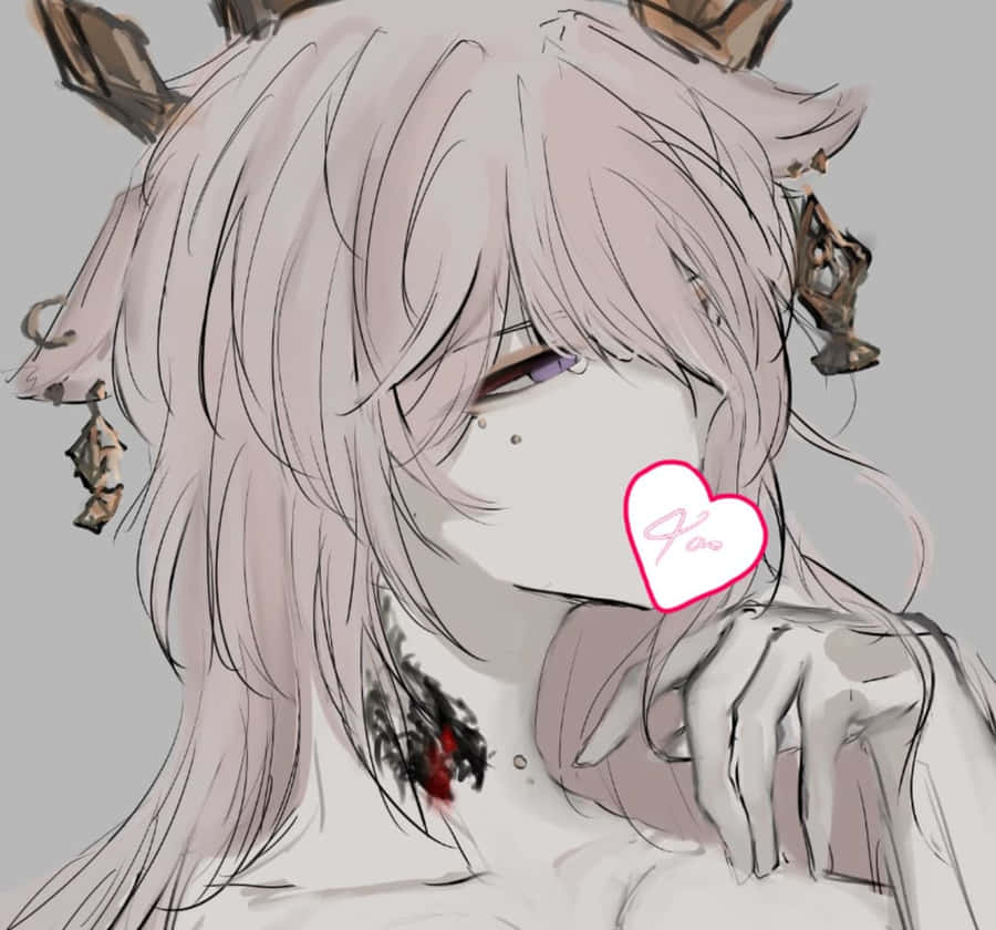 Caption: Mysterious Charm - Yae Miko Portrait Wallpaper