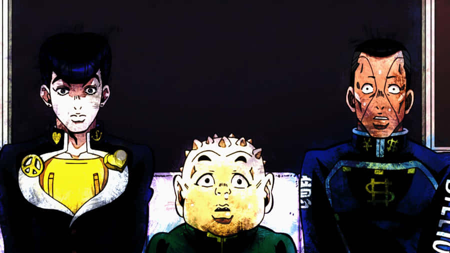 Caption: Okuyasu Nijimura In Action Wallpaper