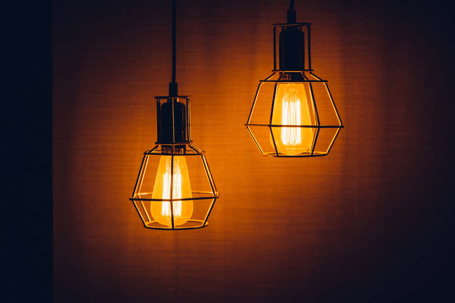 Caption: Pendant Light Enhancing The Ambience Wallpaper