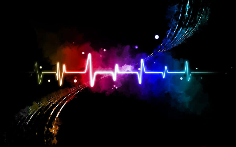 Caption: Pulsating Heart - The Rhythm Of Life. Wallpaper