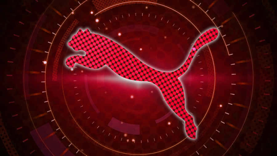 Caption: Puma Athletic Emblem - Roaring Into Action Wallpaper