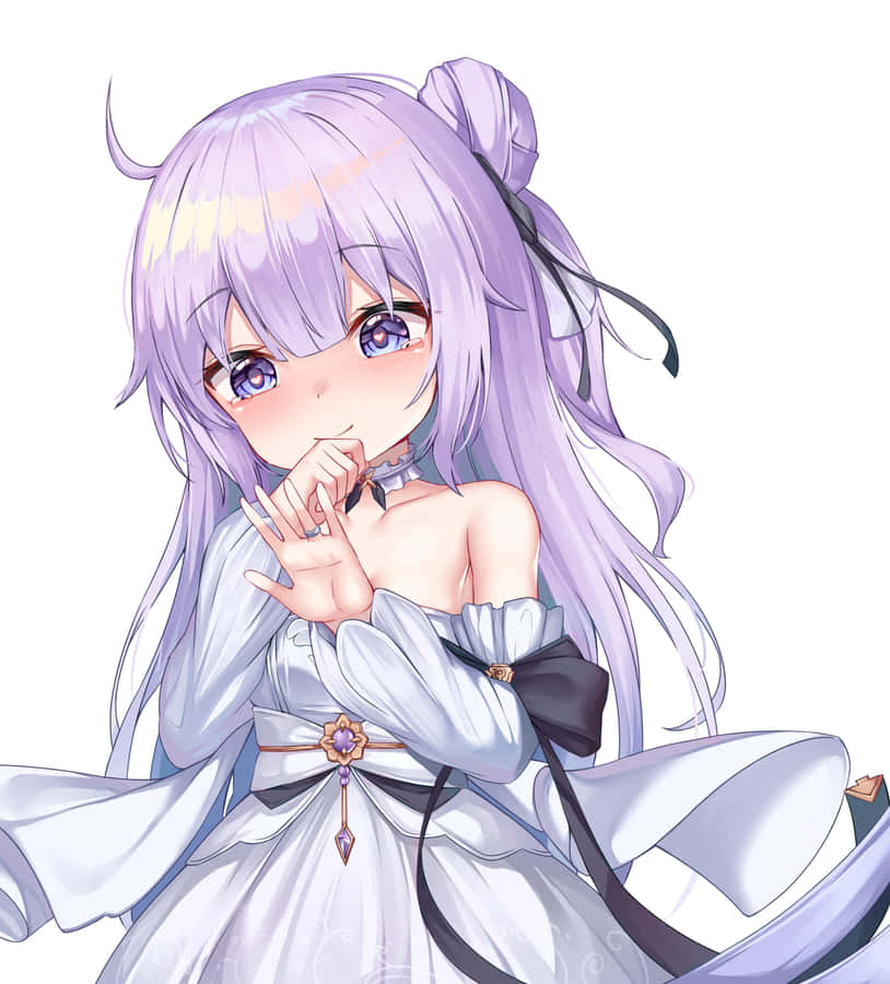 Caption: Radiant Anime Character: Unicorn From Azur Lane Wallpaper