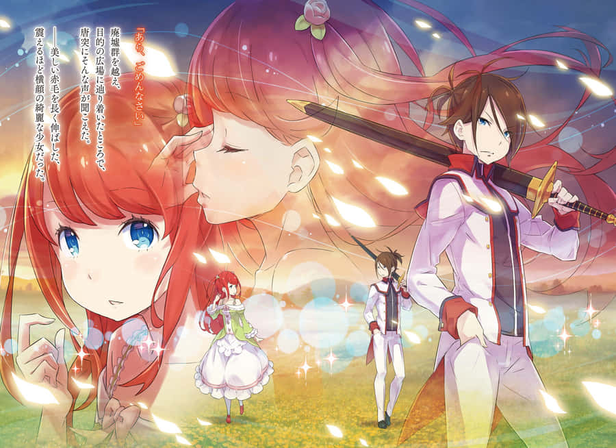 Caption: Re:zero's Legendary Sword Saint, Wilhelm Van Astrea In Action Wallpaper