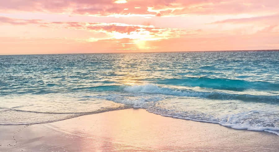 Caption: Refreshing Sea Breeze Along The Coast Wallpaper