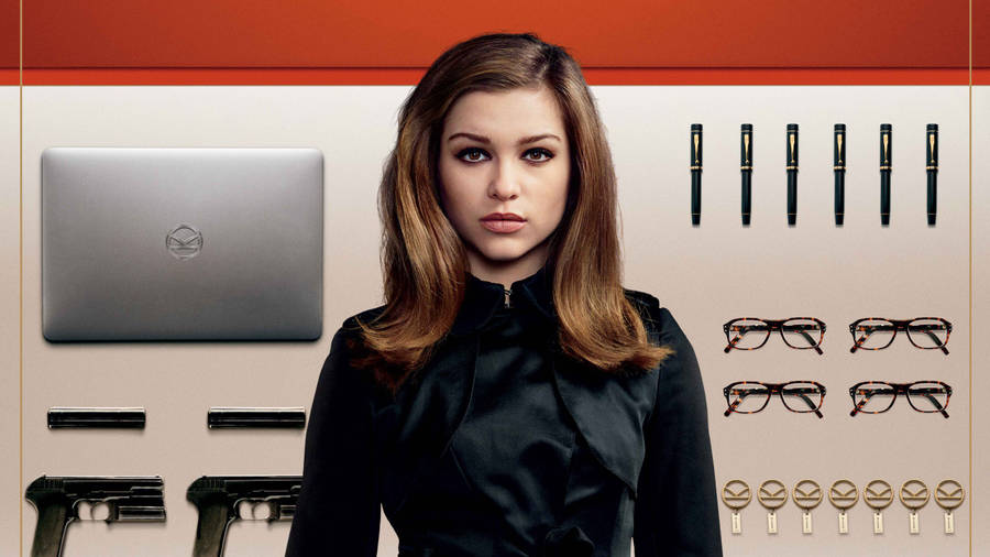 Caption: Roxy From Kingsman: The Golden Circle In Action Wallpaper