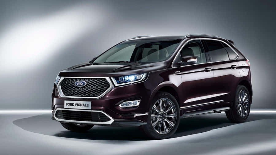 Caption: Sleek And Stylish Ford Edge In A Scenic Background Wallpaper