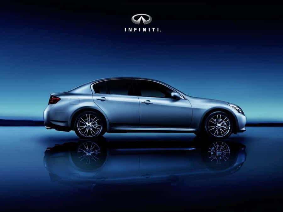 Caption: Sleek Infiniti G35 Sport Sedan In A Vibrant Sunset Wallpaper