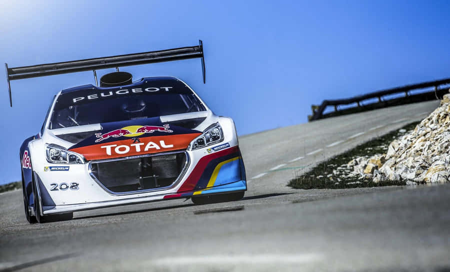 Caption: Sleek Peugeot 208 In Action Wallpaper