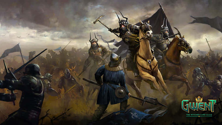 Caption: Strategic Card Game Battle In Gwent, The Witcher Card Game Wallpaper