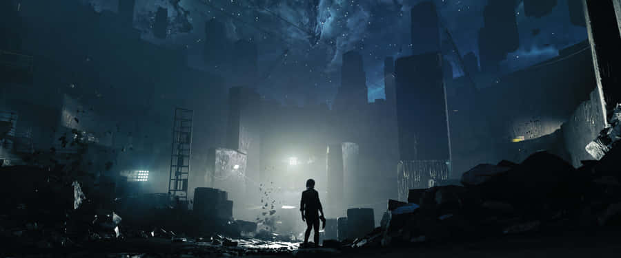 Caption: Stunning 4k Pc Monitor Displaying High Definition Wallpaper Wallpaper