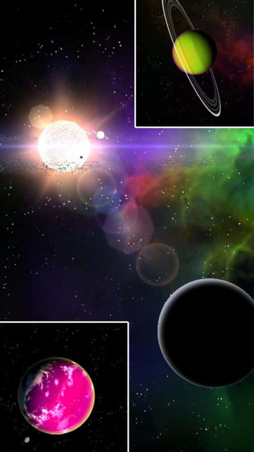 Caption: Stunning Celestial Bodies Wallpaper