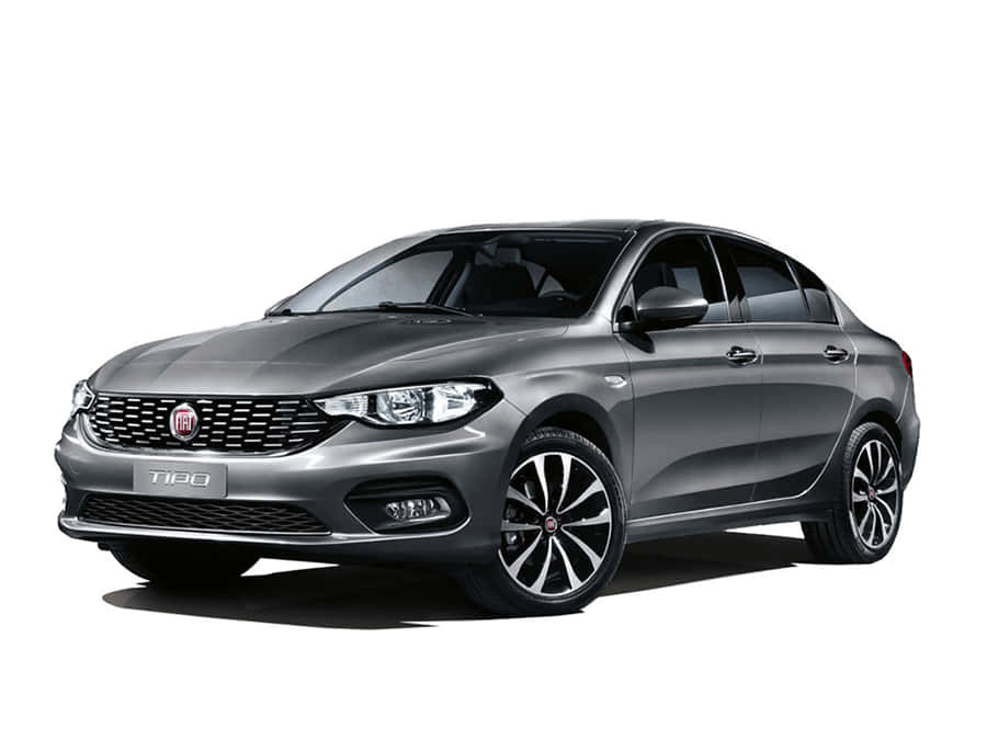 Caption: Stylish Fiat Tipo Sedan On The Road Wallpaper