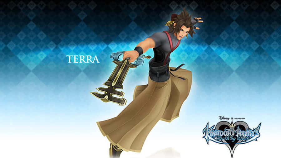 Caption: Terra In Action - Kingdom Hearts Wallpaper