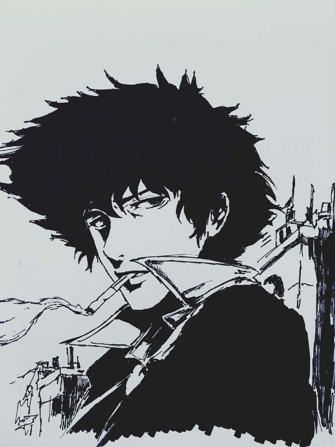 Caption: The Bounty Hunter, Spike Spiegel Wallpaper