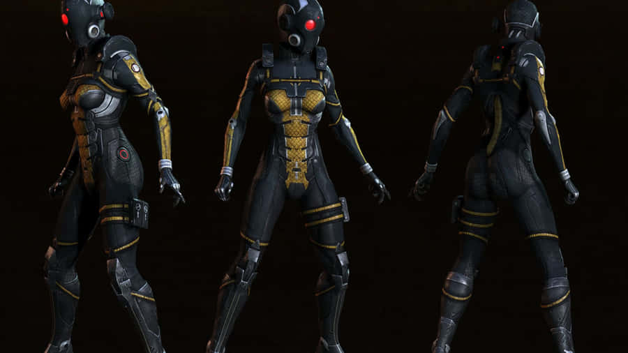 Caption: The Illusive Man Overseeing The Development Of Cerberus Project In Mass Effect. Wallpaper