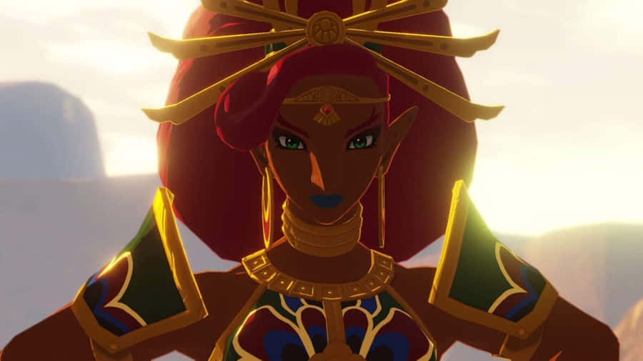 Caption: The Mighty Urbosa - Champion Of Gerudo Wallpaper