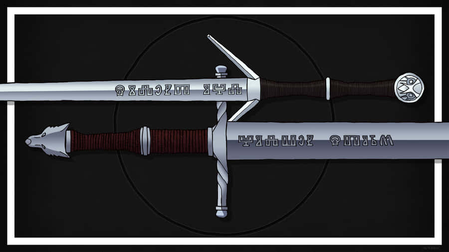 Caption: The Power And Majesty Of The Witcher Sword Wallpaper