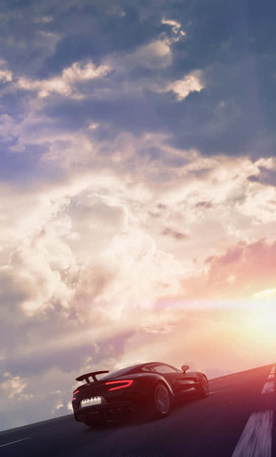 Caption: The Stunning Aston Martin One-77 On The Road Wallpaper