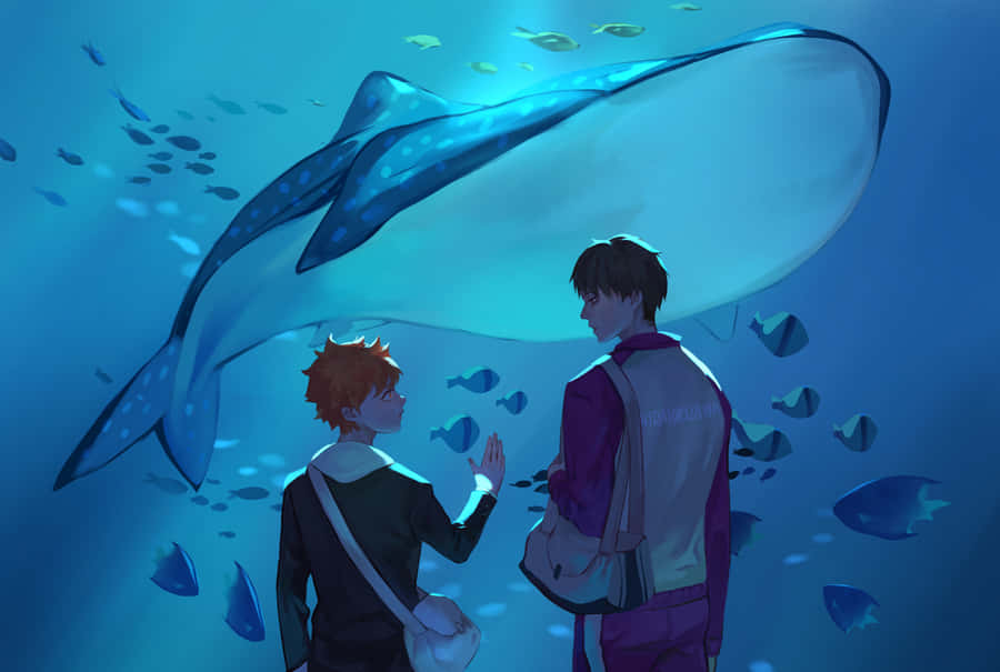 Caption: Ushijima Wakatoshi In Action Wallpaper