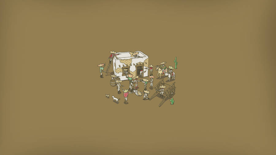 Caption: Vibrant Mexican Culture Infusion Wallpaper