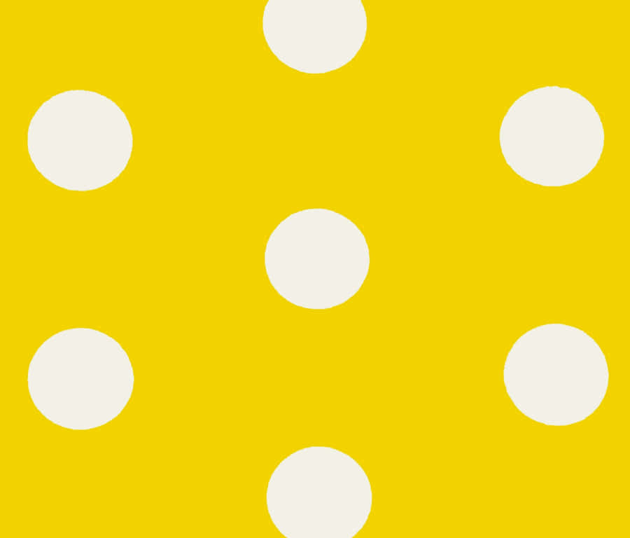 Caption: Vibrant Yellow Polka Dot Wallpaper Wallpaper
