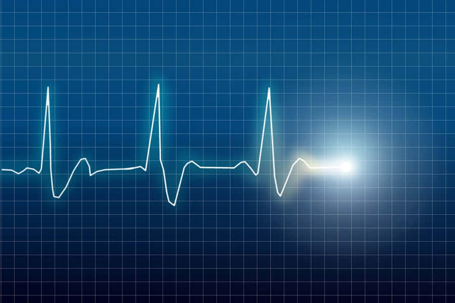 Caption: Visual Representation Of Healthy Heart Rate Wallpaper