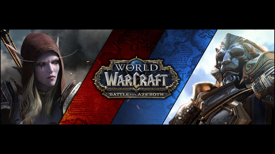 Caption: Warriors Prepared For Battle In Azeroth Wallpaper