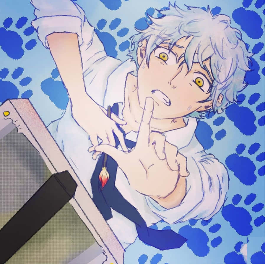 Caption: Yatora Yaguchi Immersed In Painting Wallpaper