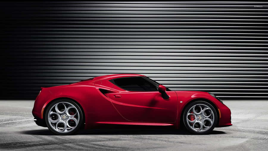 Captivating Alfa Romeo 4c Sports Car Wallpaper