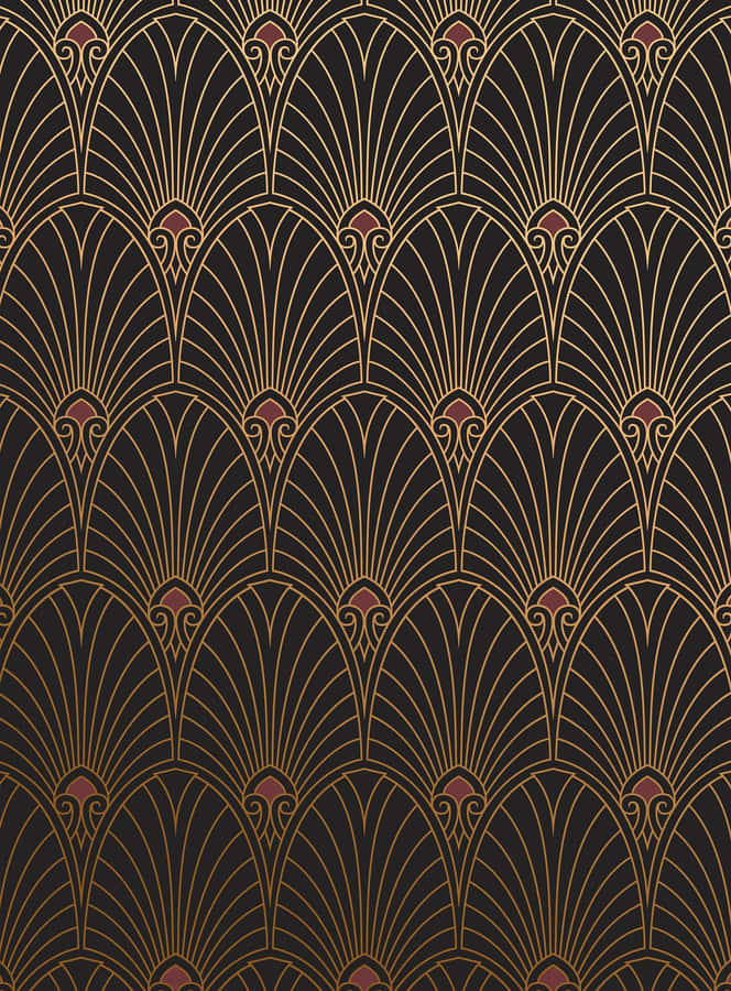 Captivating Art Nouveau Painting Wallpaper