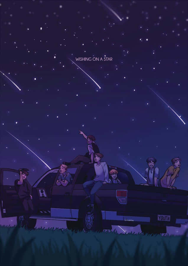 Captivating Bts Fanart Illustration Wallpaper