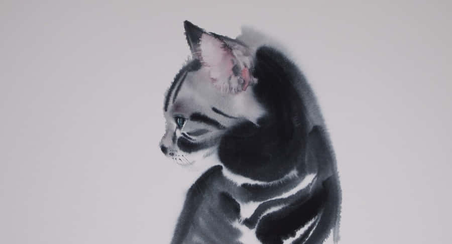 Captivating Charcoal Drawing Of A Beautiful Woman Wallpaper