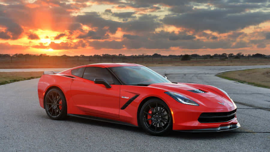 Captivating Chevrolet Corvette Stingray In Its Element Wallpaper