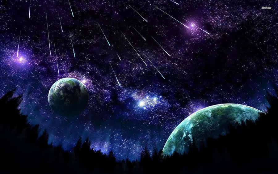 Captivating Chilly Night Sky Wallpaper
