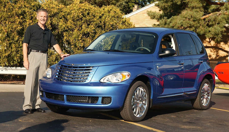Captivating Chrysler Pt Cruiser On The Road Wallpaper