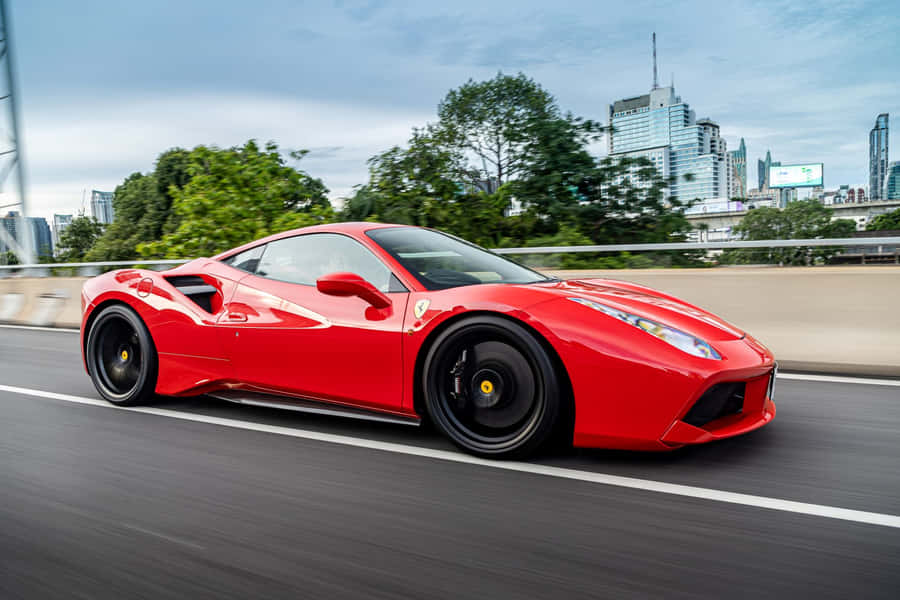 Captivating Ferrari 488 Spider In Its Full Glory Wallpaper