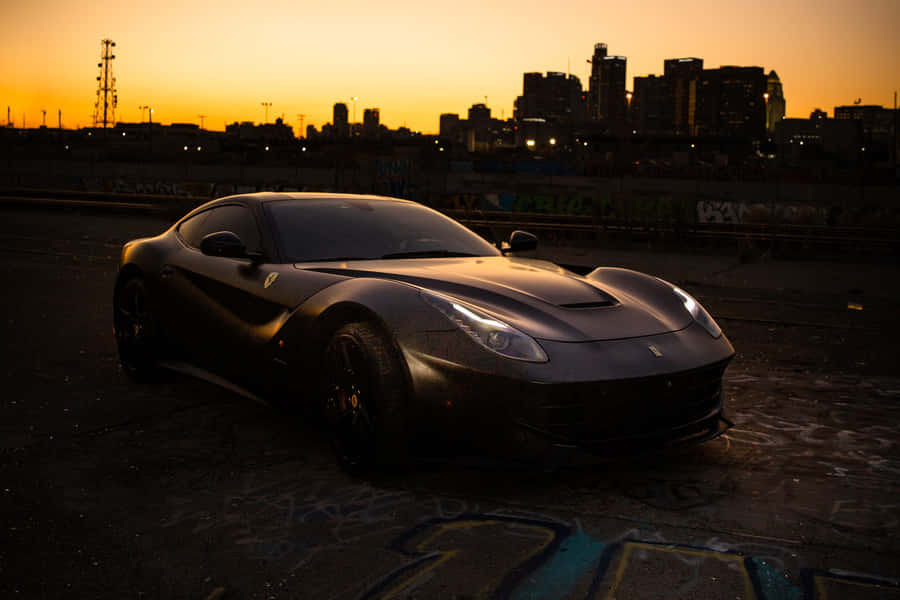 Captivating Ferrari F12 Berlinetta In Full Glory Wallpaper