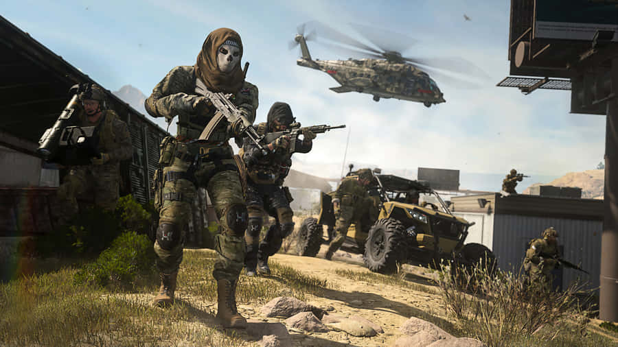 Captivating First-person Shooter Gaming Action Wallpaper