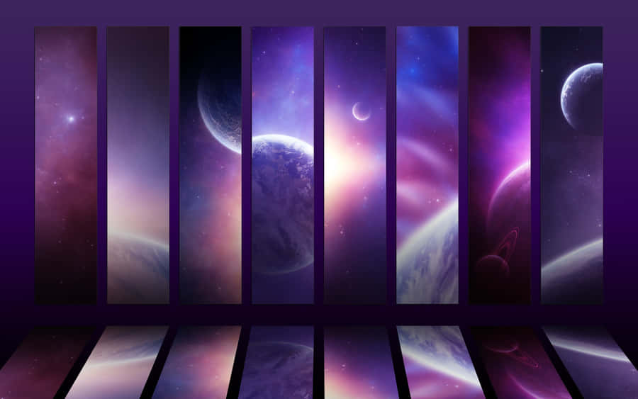 Captivating Galaxy Artwork In The Night Sky Wallpaper