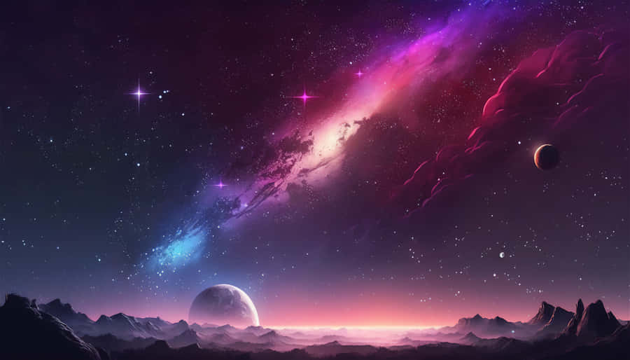 Captivating Galaxy Artwork Wallpaper
